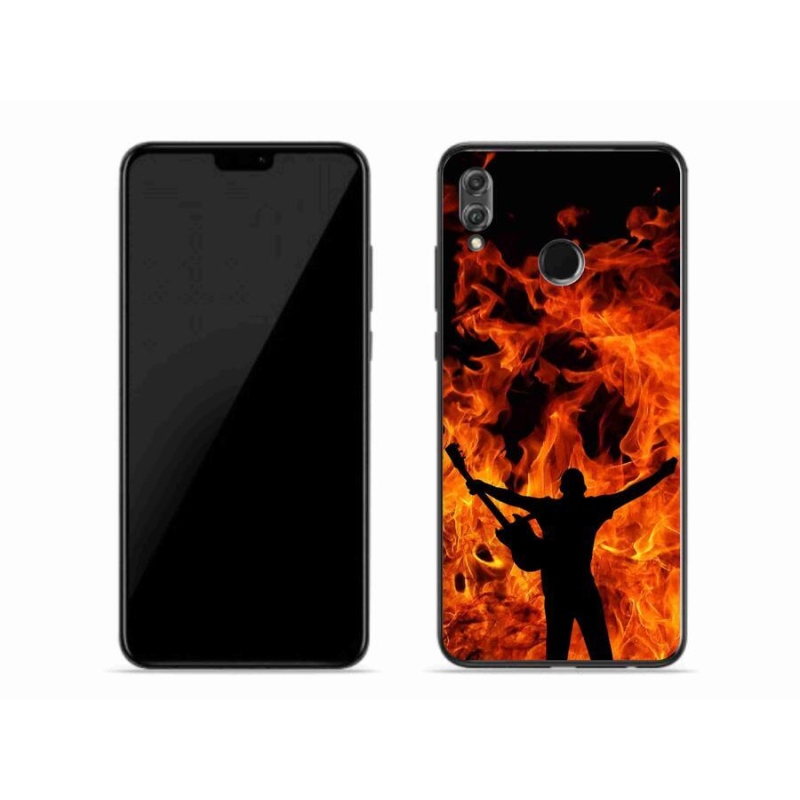 Gél borító mmCase a Honor 8X számára - zenész és tűz