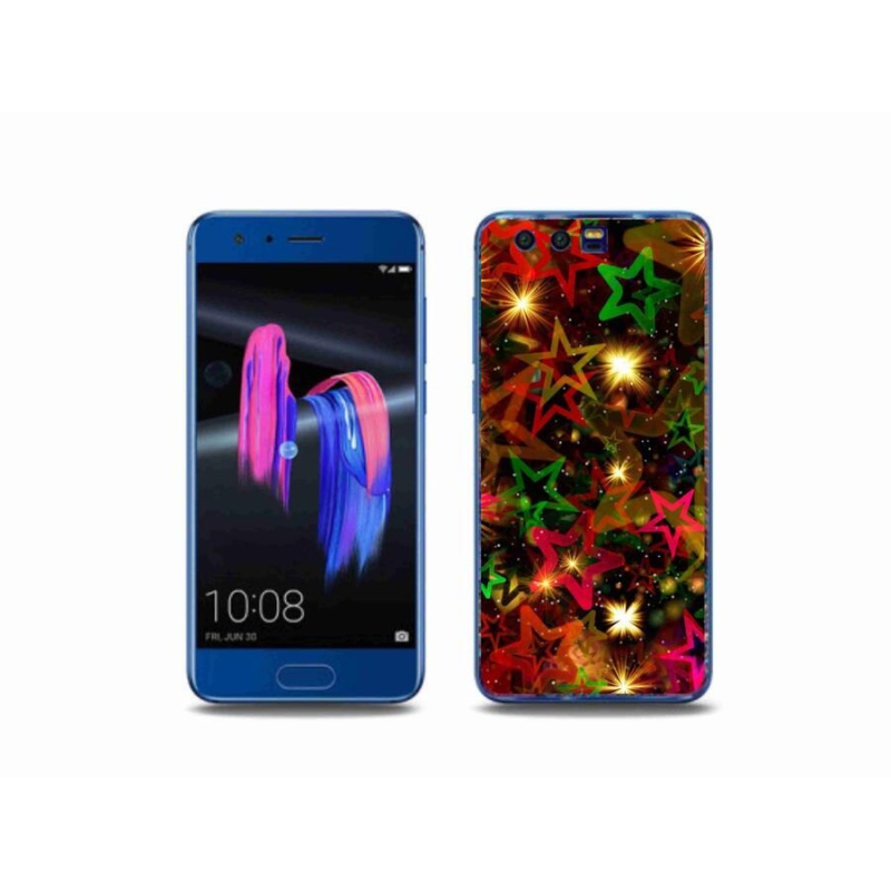 Gél borítás mmCase a Honor 9-hez - színes csillagok