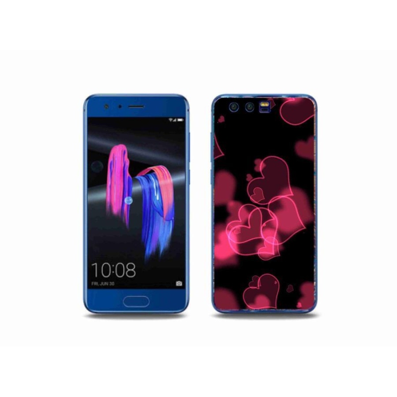 Zselés borítás mmCase a Honor 9-hez - piros szívek