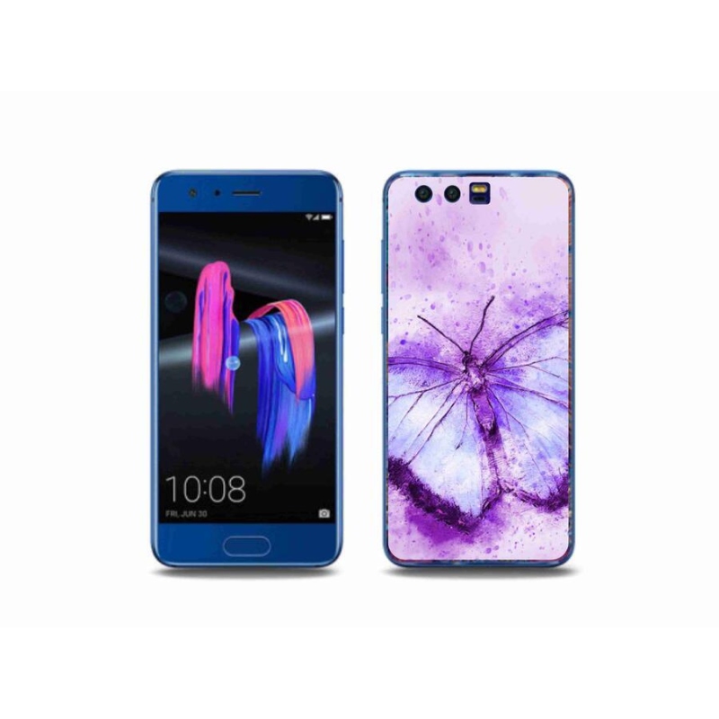 Zselés borítás mmCase a Honor 9-hez - lila pillangó