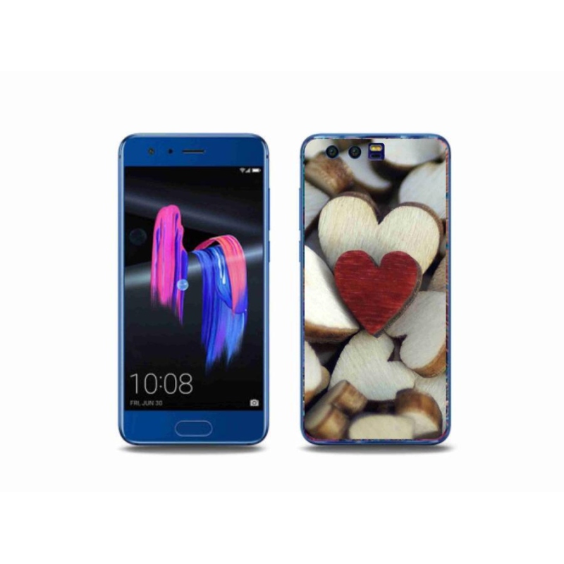 Gél borítás mmCase a Honor 9 készülékhez - gravírozott piros szív