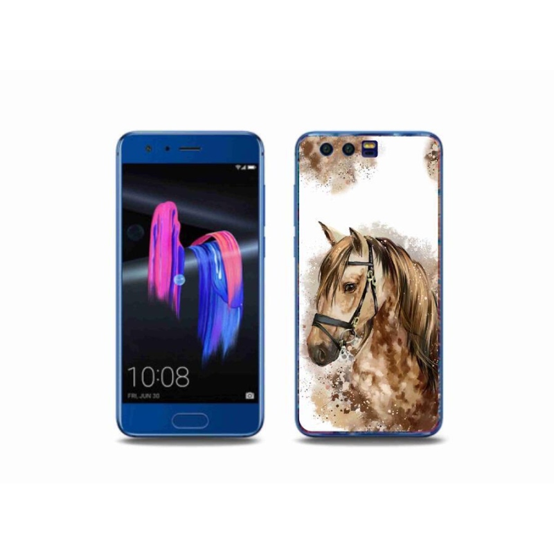 Zselés borítás mmCase a Honor 9-hez - barna rajzfilm ló