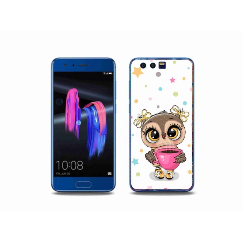 Gél borítás mmCase a Honor 9-hez - rajzfilm bagoly