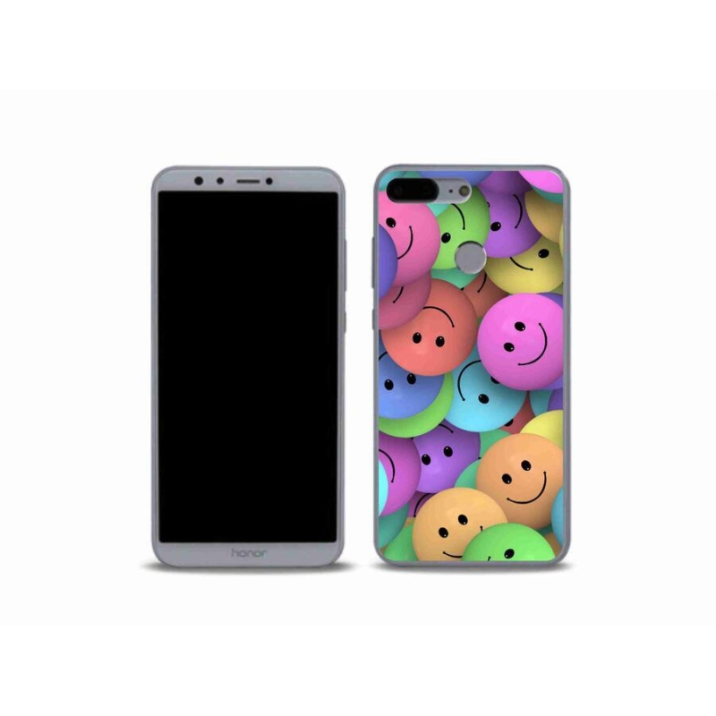 Gél borítás mmCase a Honor 9 Lite készülékhez - színes smiley-k