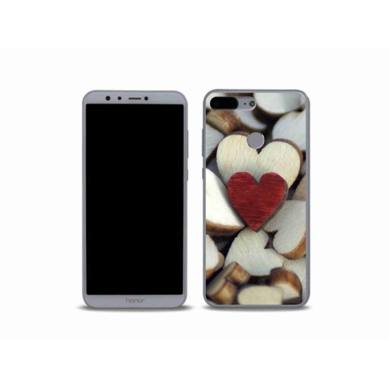 Zselés borítás mmCase a Honor 9 Lite-hoz - gravírozott piros szív