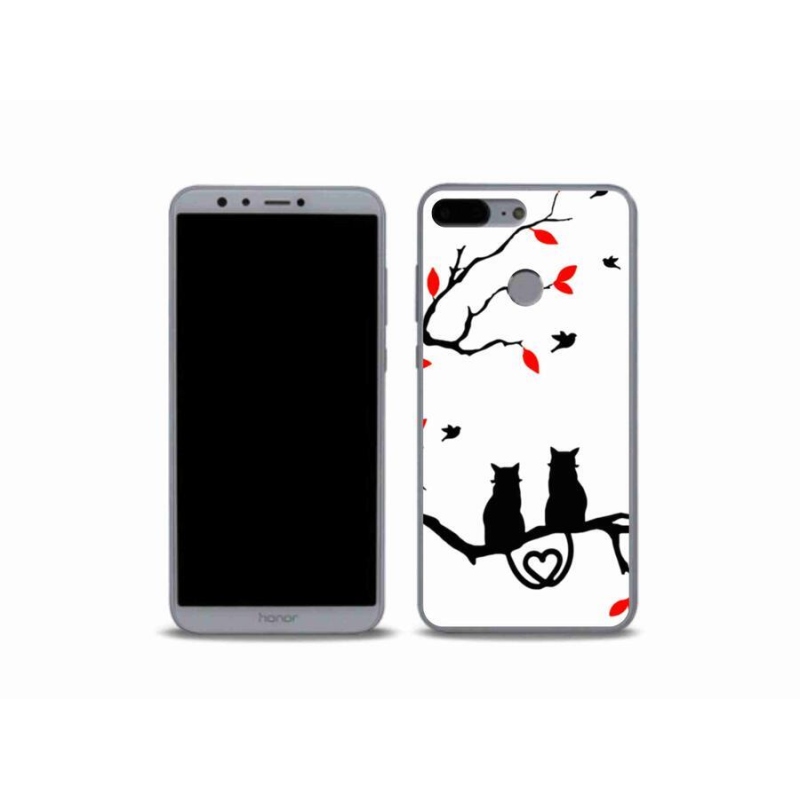 Gél borítás mmCase a Honor 9 Lite-hoz - macska szeretet