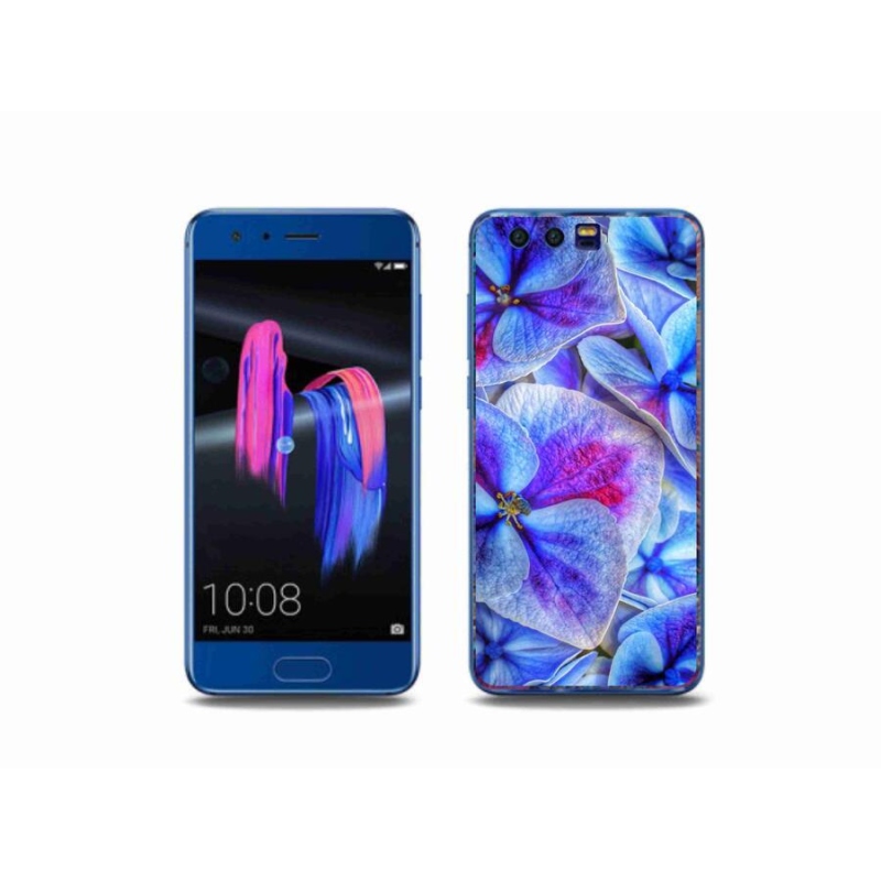 Zselés borítás mmCase a Honor 9-hez - kék virágok 1