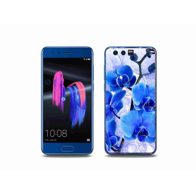 Zselés borítás mmCase a Honor 9-hez - kék virágok