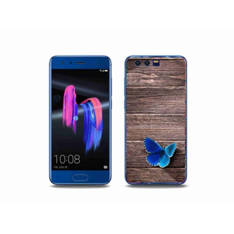Zselés borítás mmCase a Honor 9-hez - kék pillangó 1
