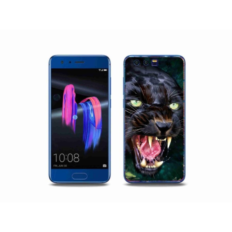 Gél borítás mmCase a Honor 9-hez - dühös fekete párduc