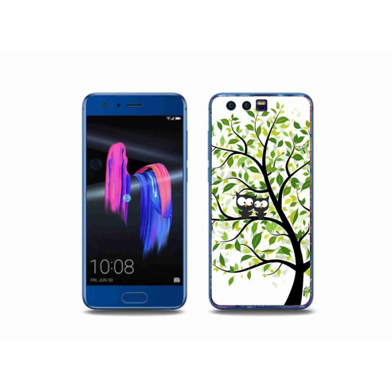 Gél borító mmCase a Honor 9-hez - baglyok a fán