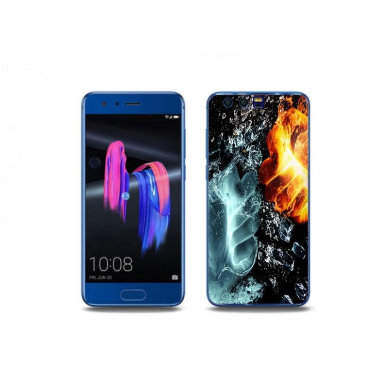 Zselés borítás mmCase a Honor 9-hez - víz és tűz