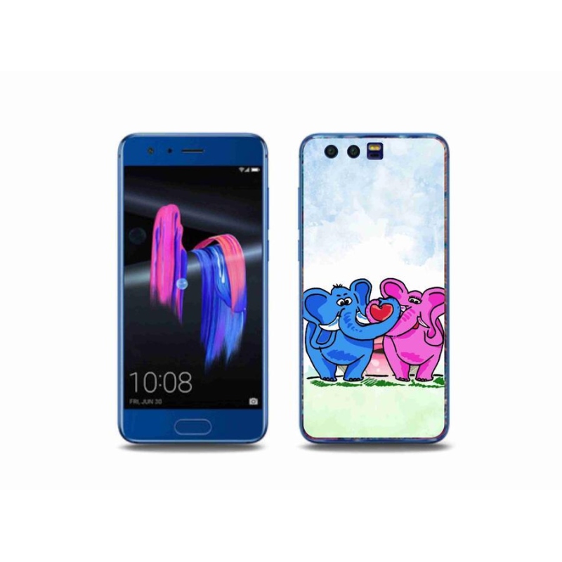 Gél borítás mmCase a Honor 9-hez - szerelmes elefántok