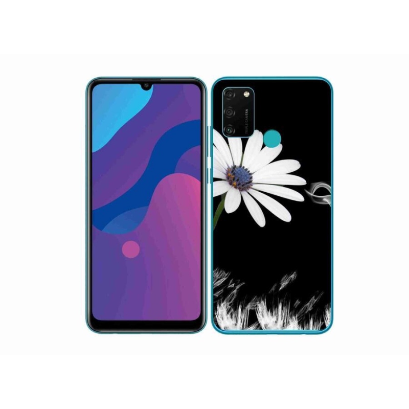 Zselés borítás mmCase a Honor 9A-hoz - fehér virág