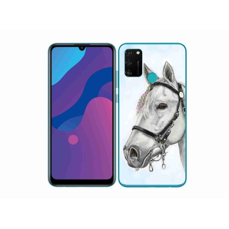Zselés borítás mmCase a Honor 9A-hoz - fehér ló 1