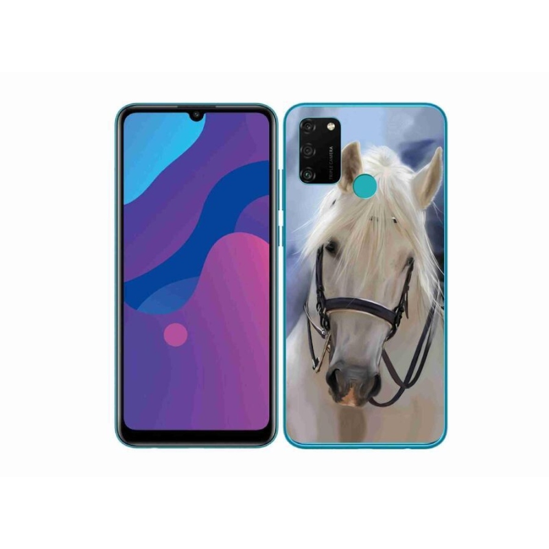 Zselés borítás mmCase a Honor 9A-hoz - fehér ló