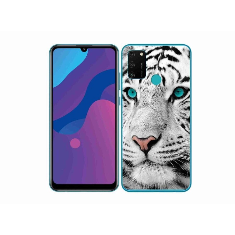 Zselés borítás mmCase a Honor 9A-hoz - fehér tigris