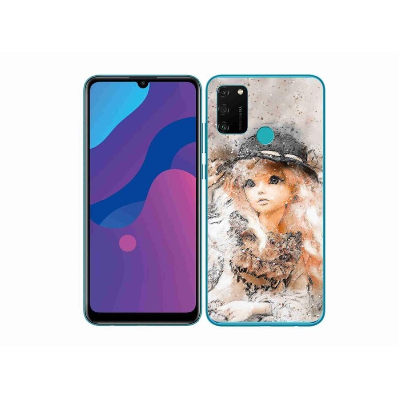 Zselés borítás mmCase a Honor 9A-hoz - lány sapkával