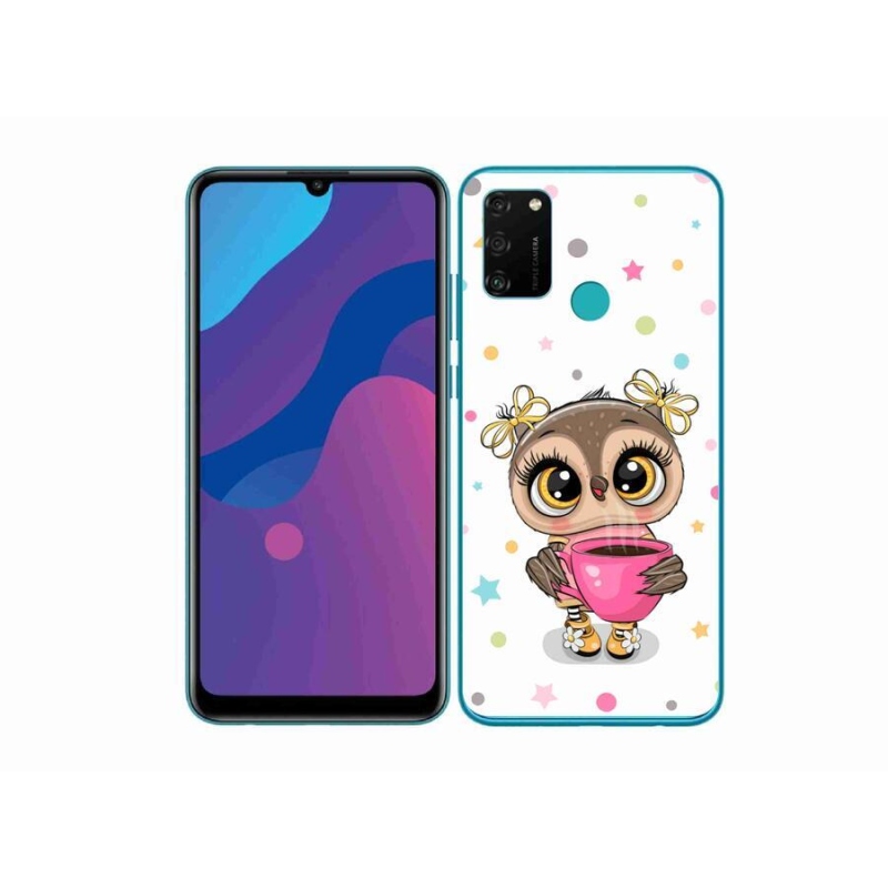 Gél borítás mmCase a Honor 9A számára - rajzfilm bagoly
