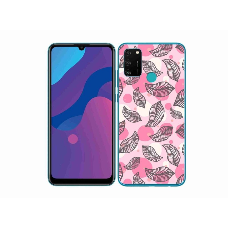 Gél borító mmCase a Honor 9A számára - rajzfilmes hulló levelek