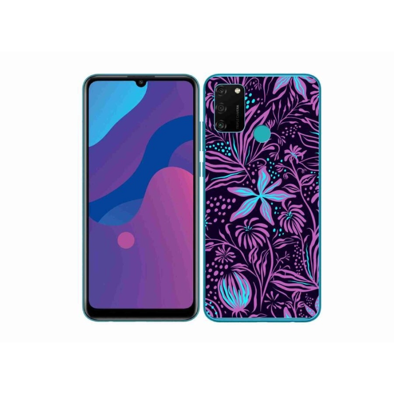 Zselés borítás mmCase a Honor 9A számára - virágok 2