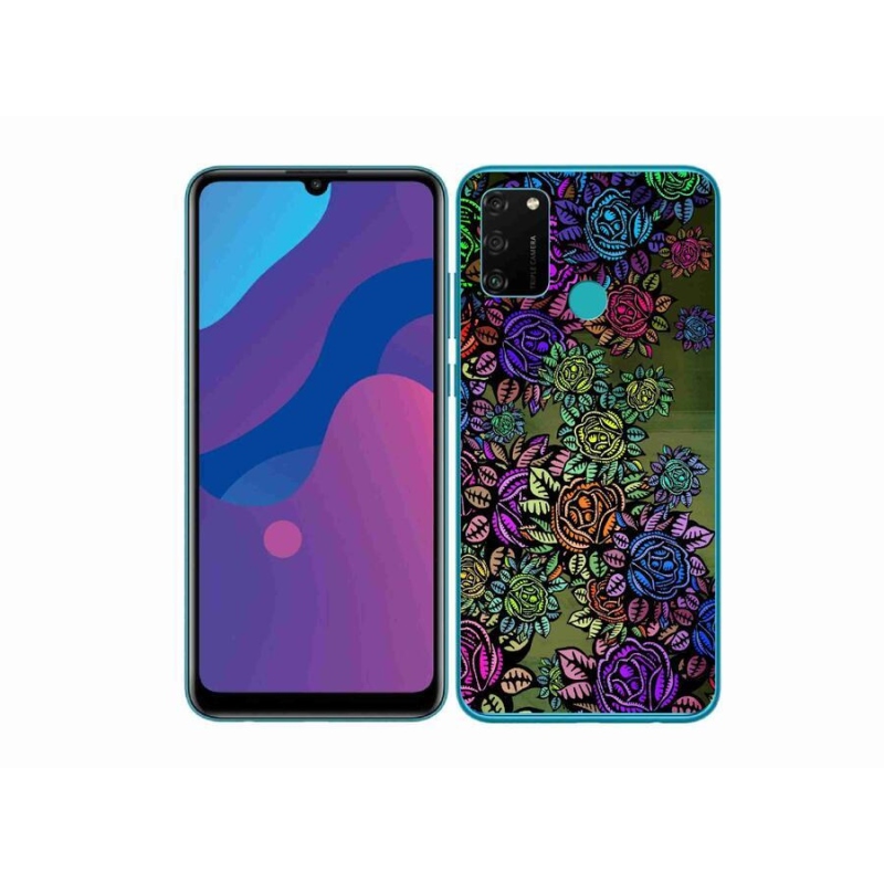 Zselés borítás mmCase a Honor 9A számára - virágok 6