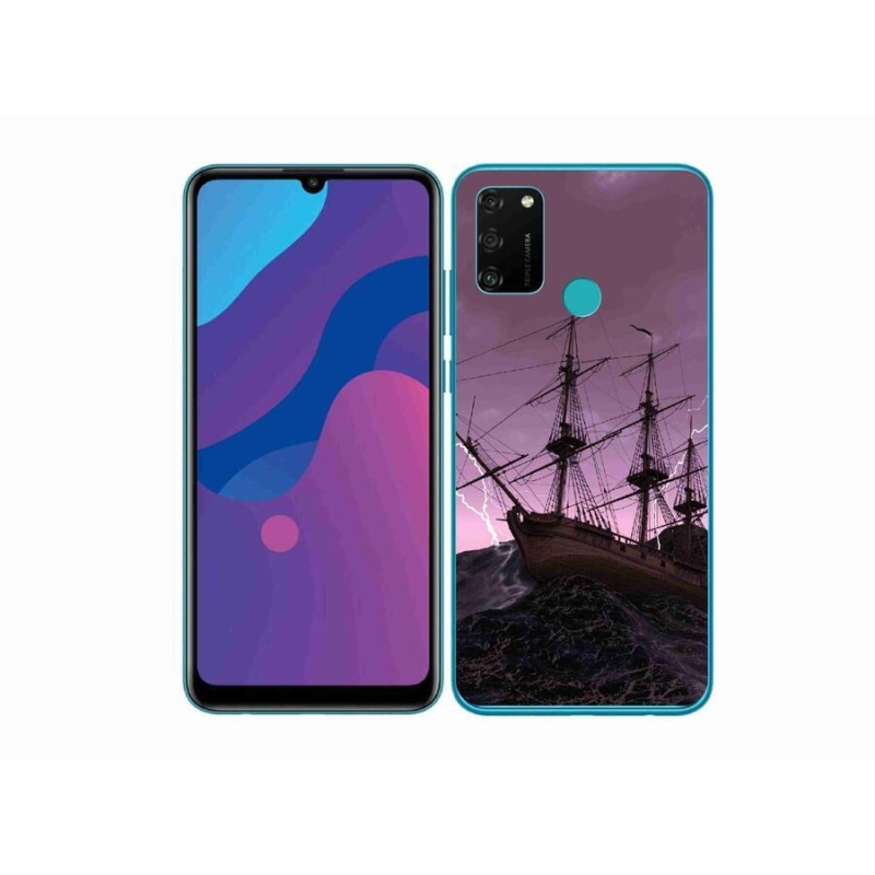 Zselés borítás mmCase a Honor 9A számára - hajó a viharban