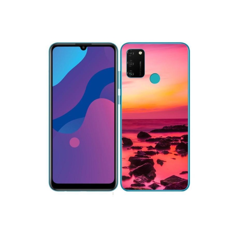 Zselés borítás mmCase a Honor 9A számára - tenger és ragyogás