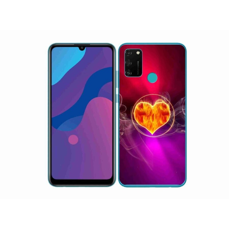 Gél borítás mmCase a Honor 9A számára - tüzes szív