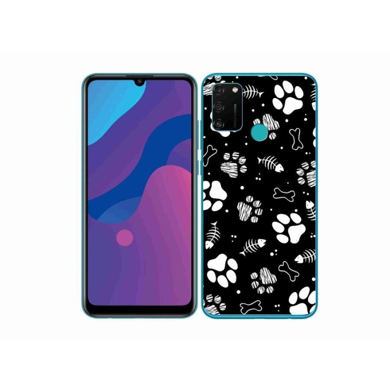 Gél borítás mmCase a Honor 9A-hoz - kutyamancsok