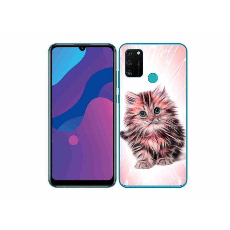 Gél borítás mmCase a Honor 9A számára - aranyos cica