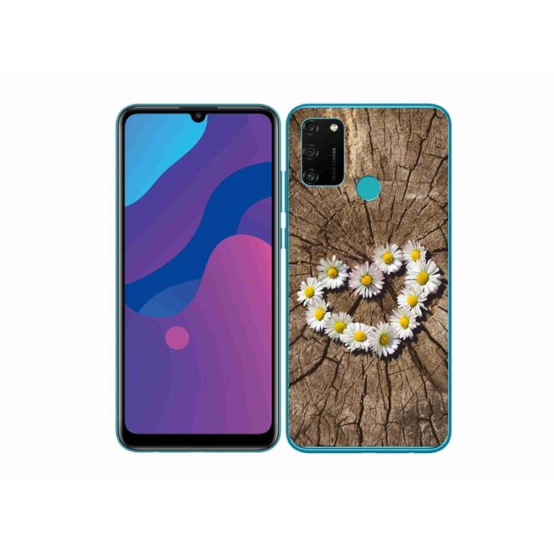 Zselés borítás mmCase a Honor 9A készülékhez - százszorszépek szíve