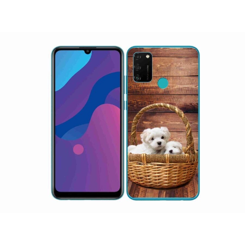 Zselés borítás mmCase a Honor 9A számára - kölyökkutyák