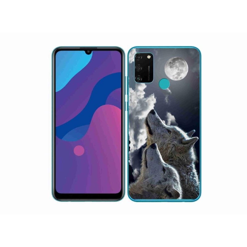 Gél borítás mmCase a Honor 9A számára - farkasok