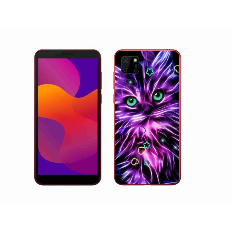 Zselés borítás mmCase a Honor 9S számára - absztrakt macska
