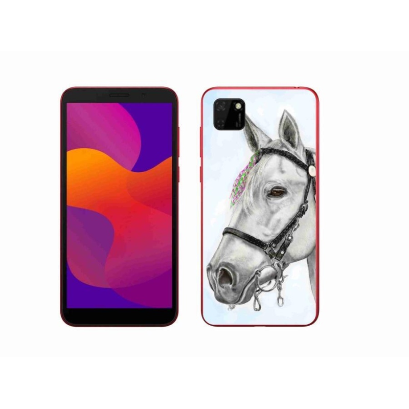 Zselés borítás mmCase a Honor 9S-hez - fehér ló 1
