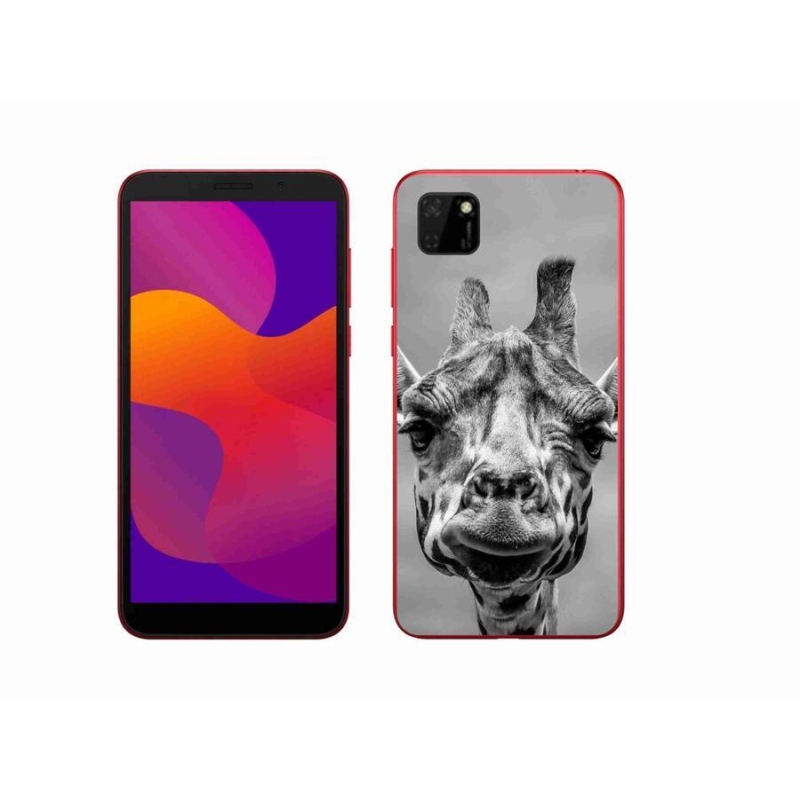 Zselés borítás mmCase a Honor 9S-hez - fekete-fehér zsiráf