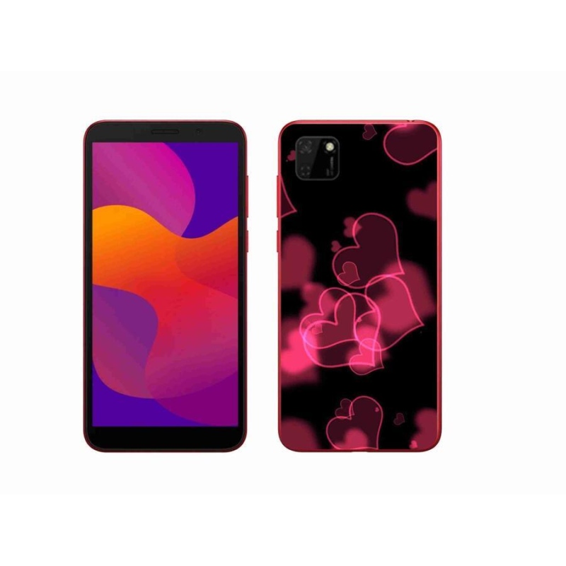 Zselés borítás mmCase a Honor 9S-hez - piros szívek