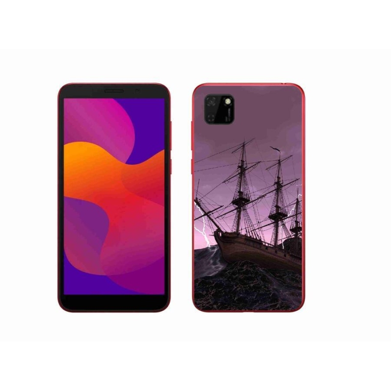 Zselés borítás mmCase a Honor 9S-hez - hajó a viharban