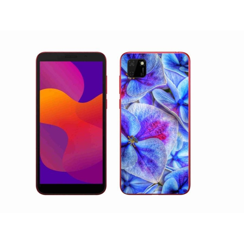 Zselés borítás mmCase a Honor 9S-hez - kék virágok 1