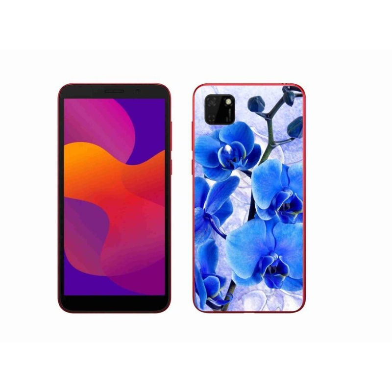 Zselés borítás mmCase a Honor 9S-hez - kék virágok