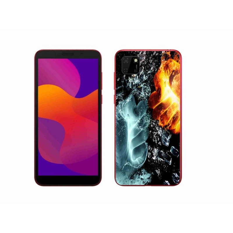 Zselés borítás mmCase a Honor 9S számára - víz és tűz
