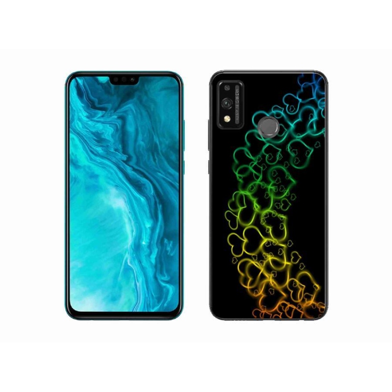 Gél borítás mmCase a Honor 9X Lite készülékhez - színes szívek