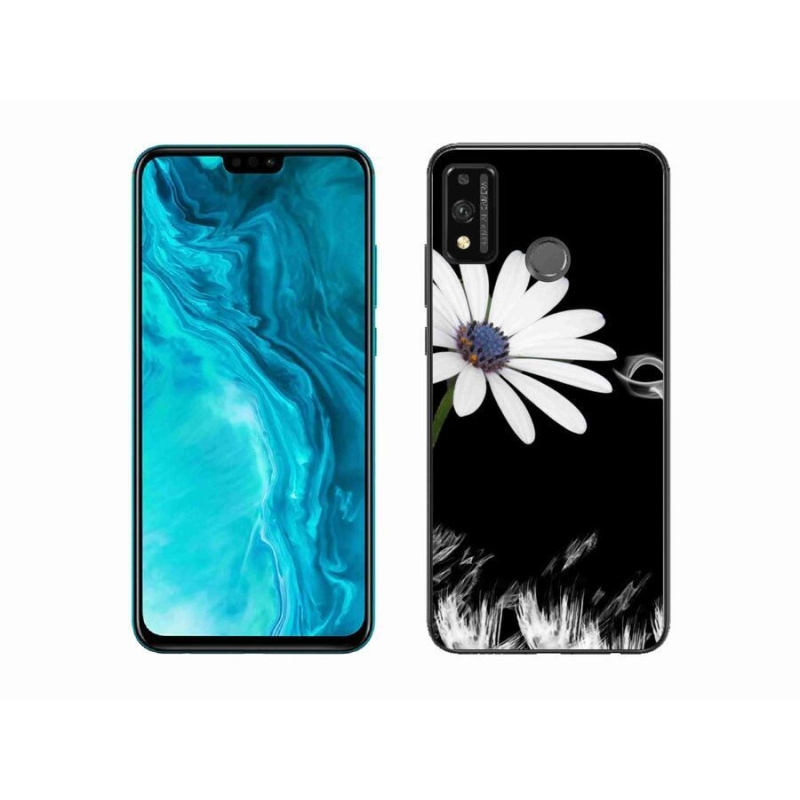 Gél borítás mmCase a Honor 9X Lite készülékhez - fehér virág