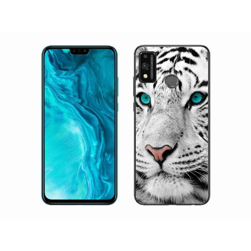 Gél borítás mmCase a Honor 9X Lite készülékhez - fehér tigris