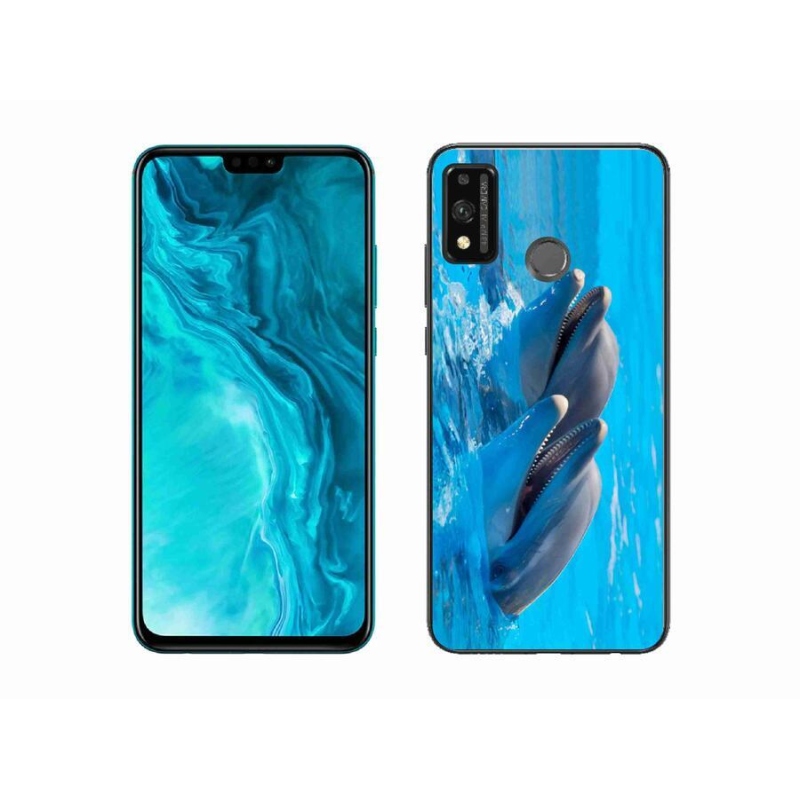 Zselés borítás mmCase a Honor 9X Lite készülékhez - delfinek