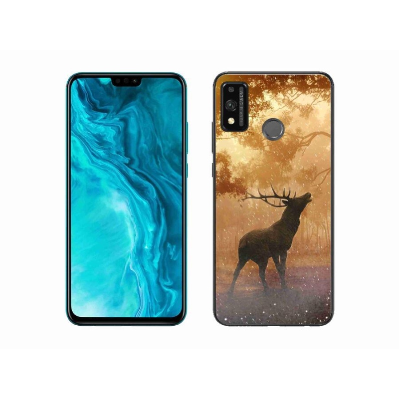Zselés borítás mmCase a Honor 9X Lite-hoz - szarvas a szarvasbőgésben