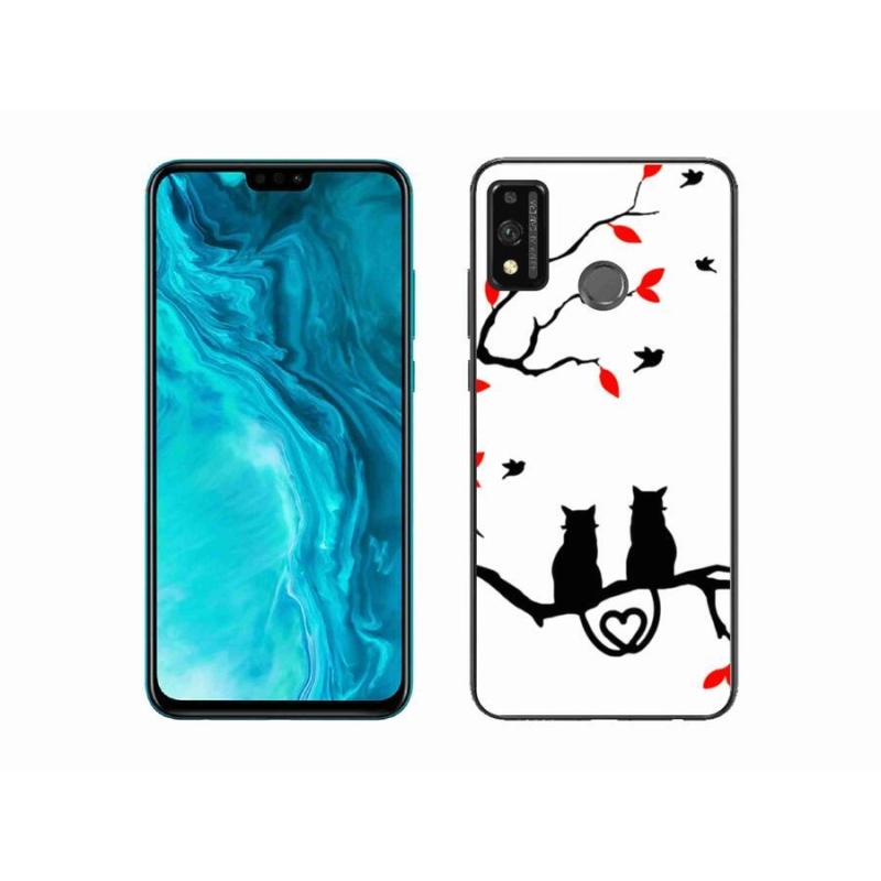 Gél borítás mmCase a Honor 9X Lite készülékhez - macska szeretet