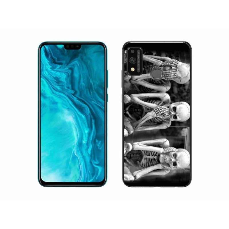 Zselés borítás mmCase a Honor 9X Lite készülékhez - csontvázak