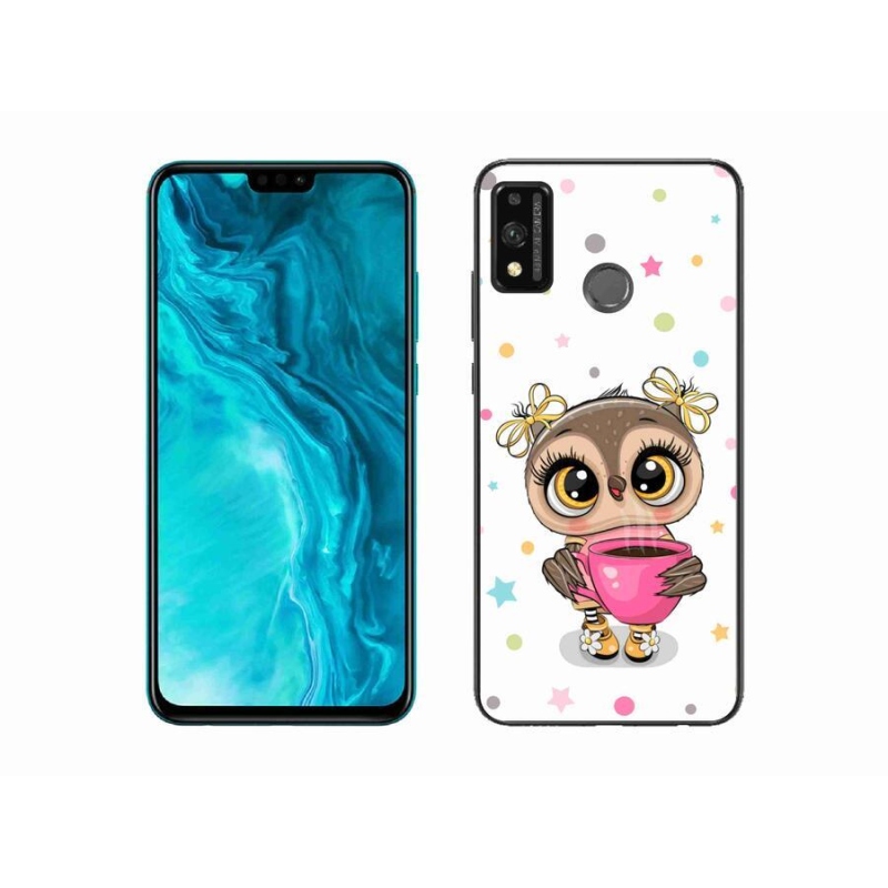 Gél borítás mmCase a Honor 9X Lite készülékhez - rajzfilm bagoly